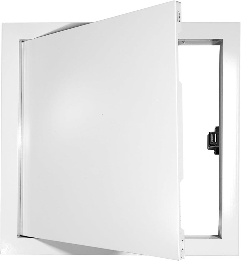 Jranter Access Panel for Drywall Metal Magnetic Push to Open Plumbing Electrical Ceiling Access Door Wall Hole Cover White (White, 8 x 8) - Image 1